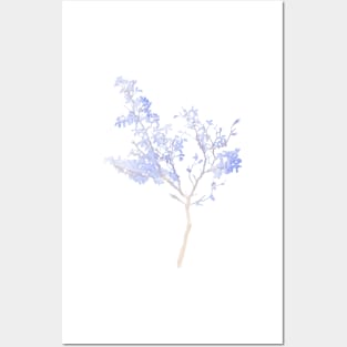 Purple Watercolour Tree Posters and Art